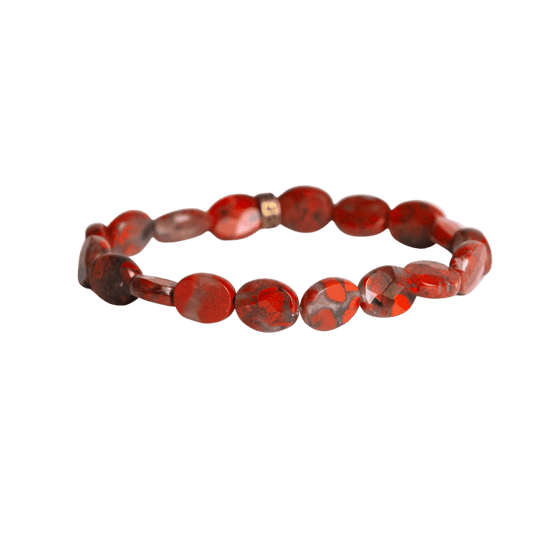Red Jasper Oval Bracelet